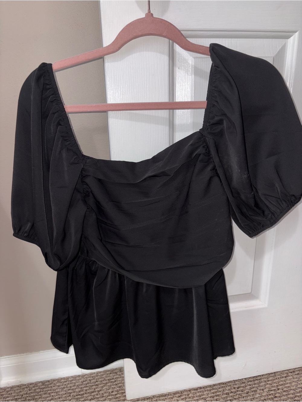SHEIN Black Smocked Waist Maxi Skirt
